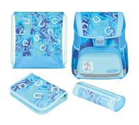 Herlitz Zaino per bambini Loop Plus, Azzurro, 31 x 22 x 37 cm, 17 l