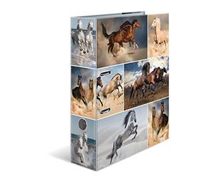 HERMA 10 raccoglitori A4 in cartone con stampa interna, per scuola e ufficio, 10 pezzi, 7 cm di larghezza, 7164