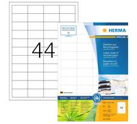 HERMA 10726 Recycled Labels DIN A4 Small (48.3 x 25.4 mm, 80 Sheets, Recycled Pa