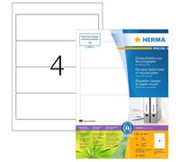 HERMA 10740 Recycled Folder Spine Labels DIN A4, Short/Wide (192 x 61 mm, 80 She
