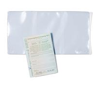 HERMA 1337 - Porta carte d'identità a 3 scomparti (3 x 71 x 11 mm, trasparente), adatto per banconote e patenti di guida europee, 10 custodie per carte