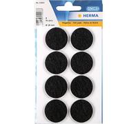 HERMA 15003 - Feltrini per mobili, diametro 28 mm, in feltro autoadesivi, per mobili, parquet, laminato e sedie, 8 pezzi