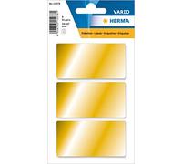 HERMA 15078 Etichette dorate (67 x 34 mm, 3 fogli, carta opaca), autoadesive, permanenti, per regali, etichette adesive a mano, 9 etichette adesive