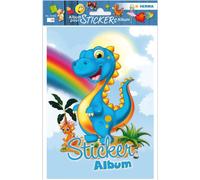 HERMA Album per adesivi 'Dinosauri' A5 vuoto (16 pagine, carta speciale patinata) Album di adesivi da collezionare, 1 libro di adesivi per bambini