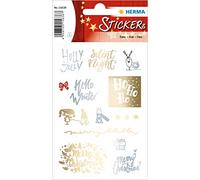 HERMA 15638 Creative Sticker Silent Night in pellicola, trasparente, permanente, 1 foglio / 13 adesivi
