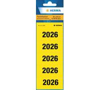 HERMA 1686 Year Numbers Stickers 2026 for Folders, Pack of 100, 60 x 26 mm, 5 pe