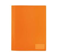 HERMA 19489, Raccoglitore trasparente DIN A4, plastica resistente e pulibile con etichetta con scritta, 1 raccoglitore a fogli mobili in PP, Naranja