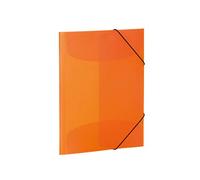 HERMA 19500 - Cartellina con con elastici di gomma, plastica, 1 pezzi, trasparente DIN A4 Orange