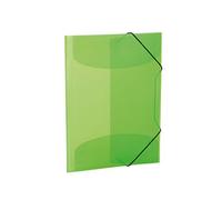 HERMA 19500 - Cartellina con con elastici di gomma, plastica, 1 pezzi, trasparente DIN A4 verde chiaro