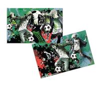 HERMA 19599 - Sottomano da scrivania Street Soccer, lavabile, in cartone, 55 x 35 cm, motivo su entrambi i lati, per ragazze e ragazzi