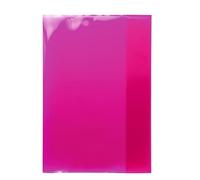 HERMA 19606 Copertina per quaderni, formato A4, trasparente, rosa, copertine in pellicola di polipropilene resistente, facile da pulire e extra spesso, per quaderni scolastici, colorati