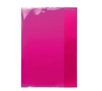 HERMA 19606 - Copertina per quaderni formato DIN A4, trasparente, in pellicola di polipropilene resistente, lavabile ed extra spessa, 10 copertine per quaderni, colore: Rosa/Rosa