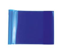 HERMA 19618 - Copertina per quaderni formato DIN A5 orizzontale, trasparente, in pellicola di polipropilene resistente, lavabile ed extra spessa, 10 copertine per quaderni, colore: Blu