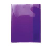 HERMA 19628 - Copertina per quaderni Quart trasparente, viola, 10 pezzi, in pellicola di polipropilene resistente, lavabile e extra spessa, per quaderni scolastici, colorati