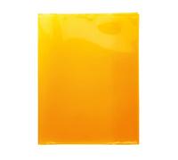HERMA 19629 - Copertina per quaderni Quart trasparente, arancione, 10 pezzi, in pellicola di polipropilene resistente, lavabile, extra spessa, trasparente, per quaderni scolastici, colorati