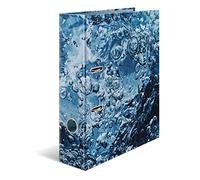 HERMA 19654 raccoglitore A4 acqua naturale, larghezza 7 cm, motivo cartella in cartone con stampa interna per scuola e ufficio, robusta raccoglitore ad anelli per bambini in cartone per ragazzi e