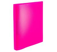 Herma 19712 Ring Binder A4 Translucent Neon Pink Slim 2 Rings Sturdy Plastic 25m