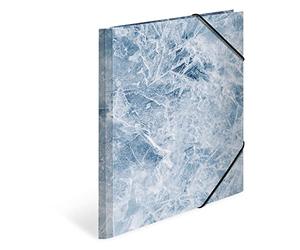 HERMA 19787 - Cartellina portadocumenti DIN A3 Nature Ice, in cartone resistente, con finitura tattile, stampa interna completa ed elastico, per bambini, ragazzi e ragazze