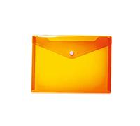 HERMA 20057 - Cartellina portadocumenti, formato A5, trasparente, con chiusura a bottone, in plastica, per scuola, università, ufficio, viaggi