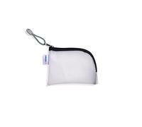 Herma Custodia da viaggio 20244 A7 trasparente nera con cerniera e tasca zip per cellulare