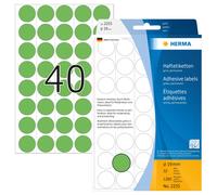 HERMA 2255 Multi-purpose labels/colour dots Ø 19 mm round green paper matt backi