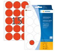 HERMA 2276 Multi-purpose labels/colour dots Ø 32 mm round luminous red paper mat