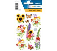 HERMA 3369-30 adesivi floreali moderni per bambini, carta opaca, autoadesivi, permanenti, per ragazze e ragazzi, colorati