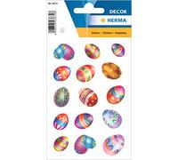 HERMA 3672 - Adesivo pasquale "uova di Pasqua" per bambini, per decorazioni pasquali, per fai da te o come regalo, 30 adesivi pasquali