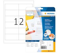 HERMA 4228 - Set di 32 etichette di copertura DIN A4 opache (97 x 42,3 mm, 800 fogli, carta opaca), autoadesive, stampabili, permanenti, correttori, 9.600 etichette adesive, bianche