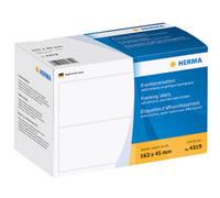 Herma 4319 Etichette per macchina affrancatrice 163 x 45 mm Carta Bianco 1000