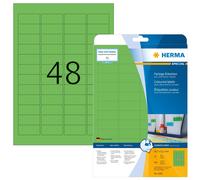 HERMA Etichette per Marcatura, 45,7 x 21,2 mm, Etichette Adesive A4 per Stampante, 48 Etichette per Foglio, Verde