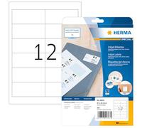 HERMA 4823 Adesivi per indirizzi per stampanti a getto d'inchiostro, DIN A4, set da 32 (97 x 42,3 mm, 800 fogli, carta opaca), autoadesivi, stampabili, etichette permanenti per indirizzi, 9.600