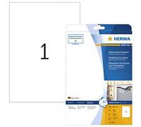 HERMA 4866 - Set di 32 etichette adesive resistenti alle intemperie per stampanti a getto d'inchiostro, formato DIN A4, 320 fogli (210 x 297 mm, 320 fogli, opachi), autoadesive, stampabili,