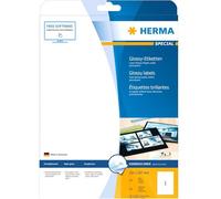 HERMA Etichette per Marcatura, 210 x 297 mm, Etichette Adesive A4 per Stampante, 1 Etichette per Foglio, Bianco