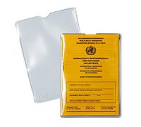 HERMA 5020 - Custodia trasparente per documenti, 25 custodie per carte di vaccinazione, libretto delle vaccinazioni, porta documenti d'identità per biglietti e documenti d'identità dei bambini, in