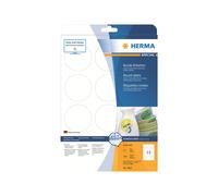 HERMA Self Adhesive Removable Multi-Purpose Labels, 12 Labels Per A4 Sheet, 300