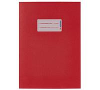 Protezioni per quaderni riciclabili HERMA DIN A5 in carta rosso scuro con etichetta 100% carta straccia - 25 pezzi (5502) NEW
