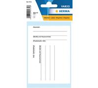 HERMA 5731 - Adesivi per indirizzo a mano, 8 pezzi, 80 x 110 mm, autoadesivi, opachi, per pacchetti e pacchetti, colore: Bianco