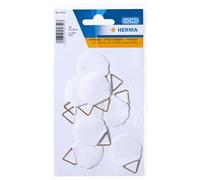 Herma 5752 - Appendiabiti per quadri, 30 mm, 10 pezzi, colore: Bianco