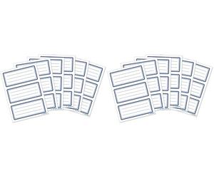 HERMA 5798 Quaderno per e segni di libro segno bordo blu, 18 etichette (Confezione da 2)