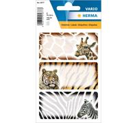 HERMA 5877 "African Animals" Self-Adhesive Book Labels with Motifs for School fo