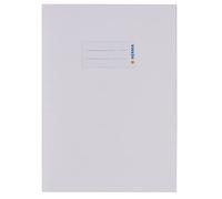HERMA 7054 copertine per quaderni, formato A5, in carta bianca, 10 pezzi, con campo per scrivere in carta estremamente resistente e colori intensi, set di copertine per quaderni scolastici, colorati