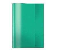 Herma 7485, copertina trasparente per quaderni, formato A5, in plastica resistente e lavabile, per scuola, colore verde