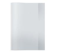 Herma 7490, copertina trasparente per quaderni, formato A4, in plastica resistente e lavabile, per scuola