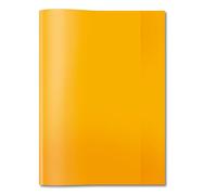 HERMA 7494 Copertine per quaderni, DIN A4, trasparenti, in pellicola di polipropilene resistente e lavabile, set da 25 copertine per quaderni, arancione