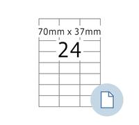 HERMA 8424 etichetta universale dataprint, 70 X 37,1 mm, bianco