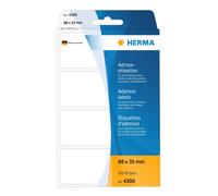 Etichette per indirizzi HERMA etichette per indirizzi 88x35 250 pezzi 88,0 x 35,0 mm bianco