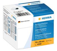 Herma Address Label Roll White Superior Quality Permanent Adhesion Label