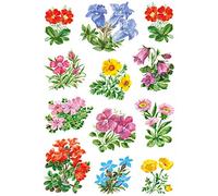 HERMA 3582 Adesivi Fiori Piccoli Grandi Confezione da 36 Adesivi Piante con Motivo Viola Vintage Etichette per Bambini Album Fotografico Diario Album Poesie Scrapbooking Decorazione Compleanno Lettere