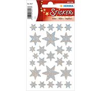 HERMA Adesivo, Vinile, Stelle 6 Puntate Argento II, Einheitsgröße